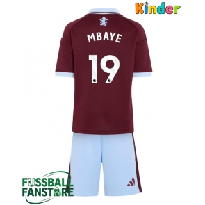 Aston Villa Ibrahim Mbaye #19 Replik Heimtrikot Kinder 2026-27 Kurzarm (+ Kurze Hosen)